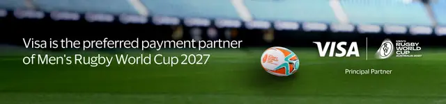 Visa, principal partner of Rugby World Cup 2027